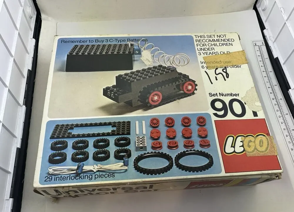 Lego 901 Basic Universal Motor Set 1976 Complete Retired 4.5V Pre-owned